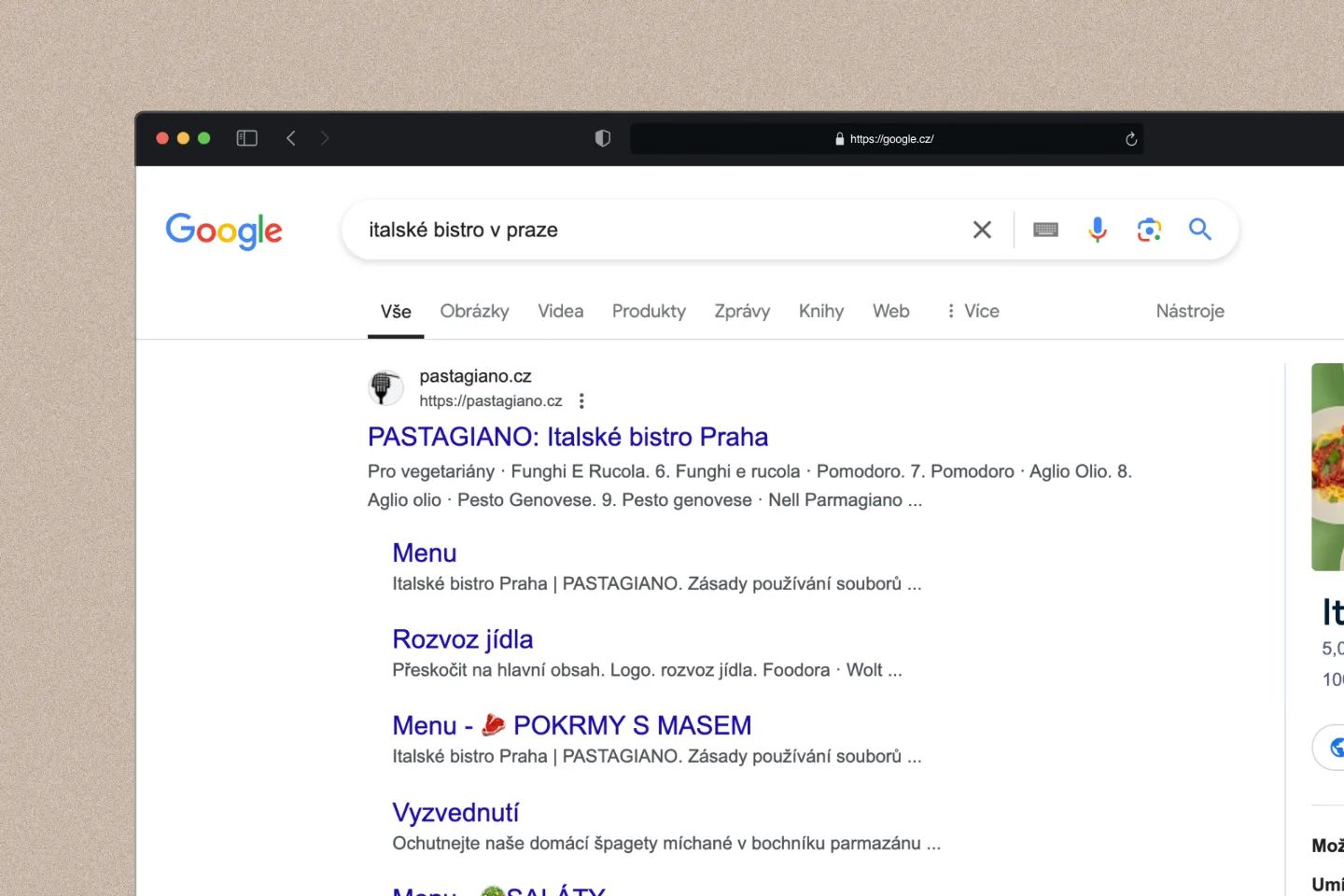 SEO webových stránek Praha